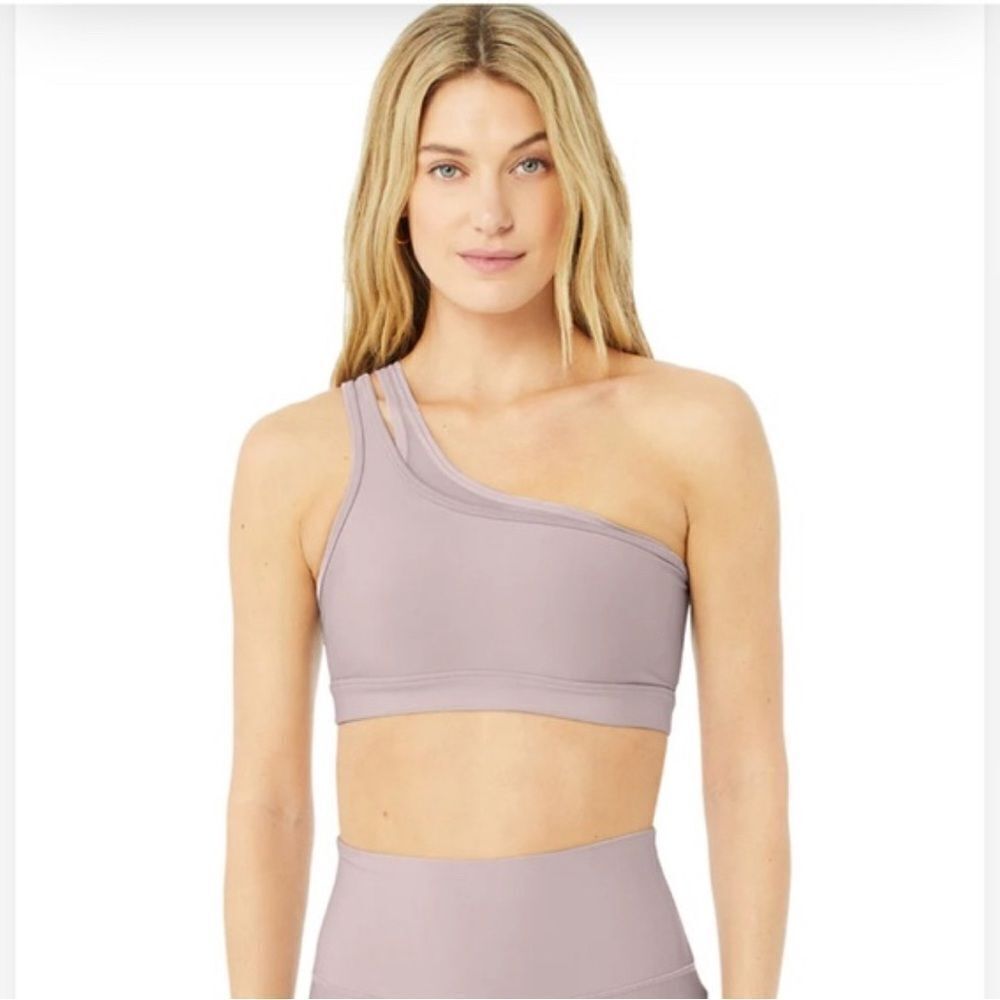 One-Shoulder Lavender Bralette